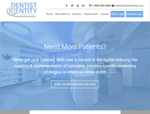 Tablet Screenshot of dentistidentity.com